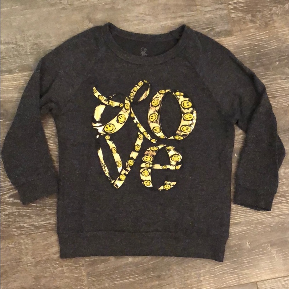 Lauren Moshi Kids Love Smiley Face Sweatshirt 6